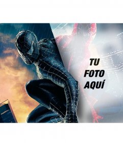 Fotomontaje para poner tu foto en el reflejo de Spiderman - Fotoefectos