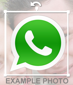 Sticker del logo de WhatsApp para poner en tus fotos - Fotoefectos