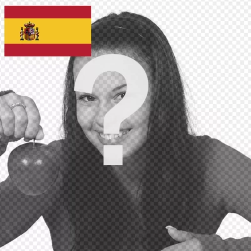 Bandera de españa, fotomontaje para fotos - Fotoefectos