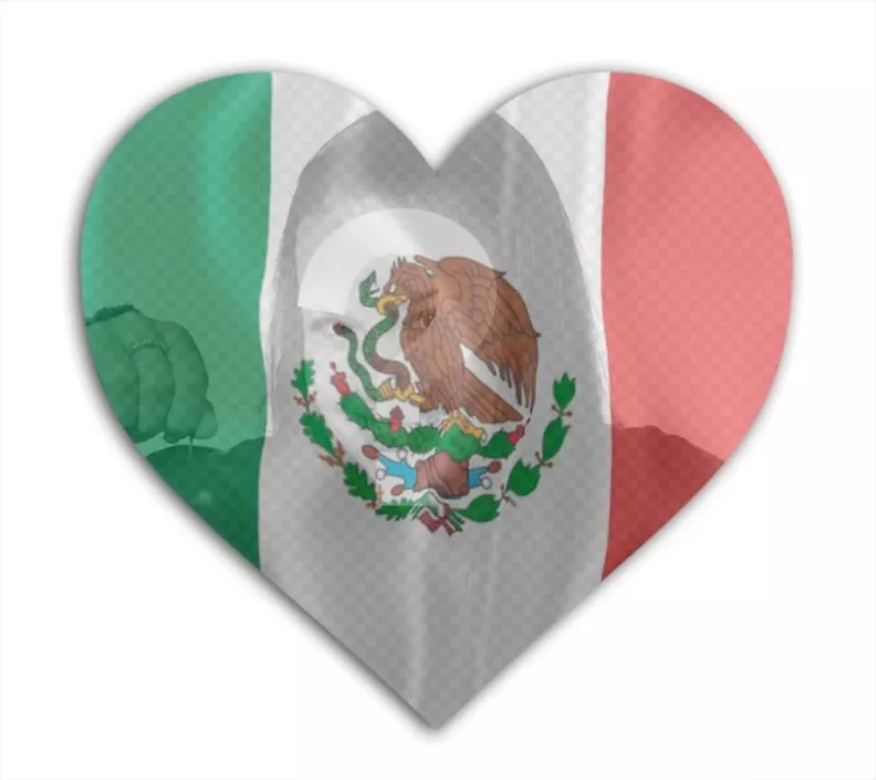 Foto montaje de la Bandera de México para poner en tu foto - Fotoefectos