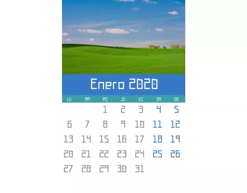 Crear calendarios de meses del año 2025 personalizados ..