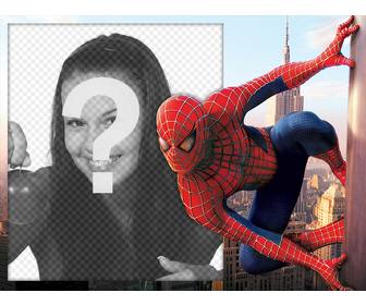 Foto efecto con Spiderman para editar con tu foto gratis - Fotoefectos