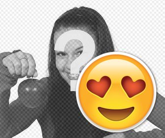 Editor para poner emojis enamorados con ojos de coraz n en 