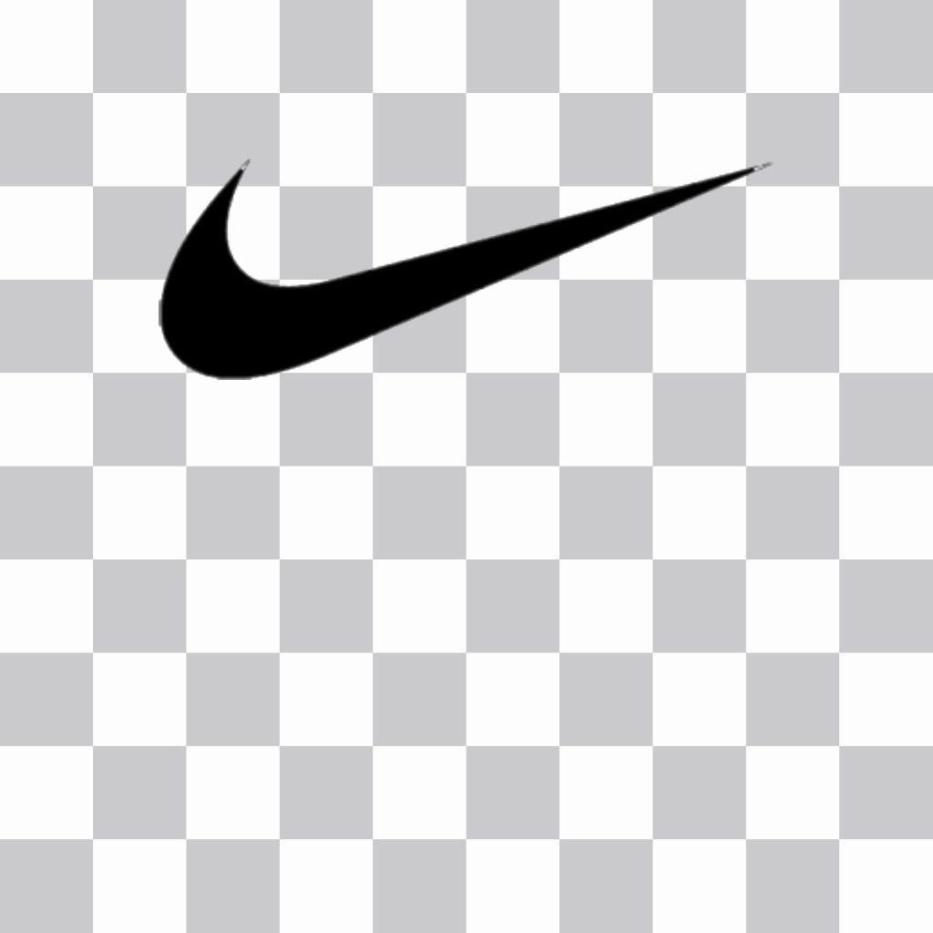 Sticker del logo blanco de Nike para poner en fotos - Fotoefectos
