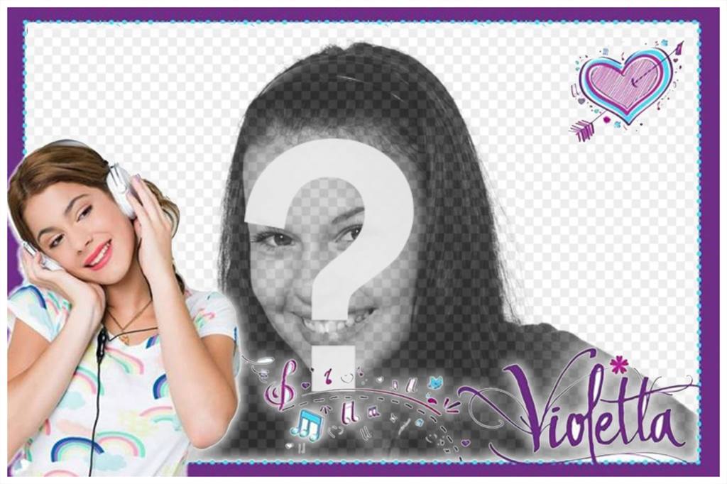 Marco para editar con tu foto de la serie Violetta y gratis ..